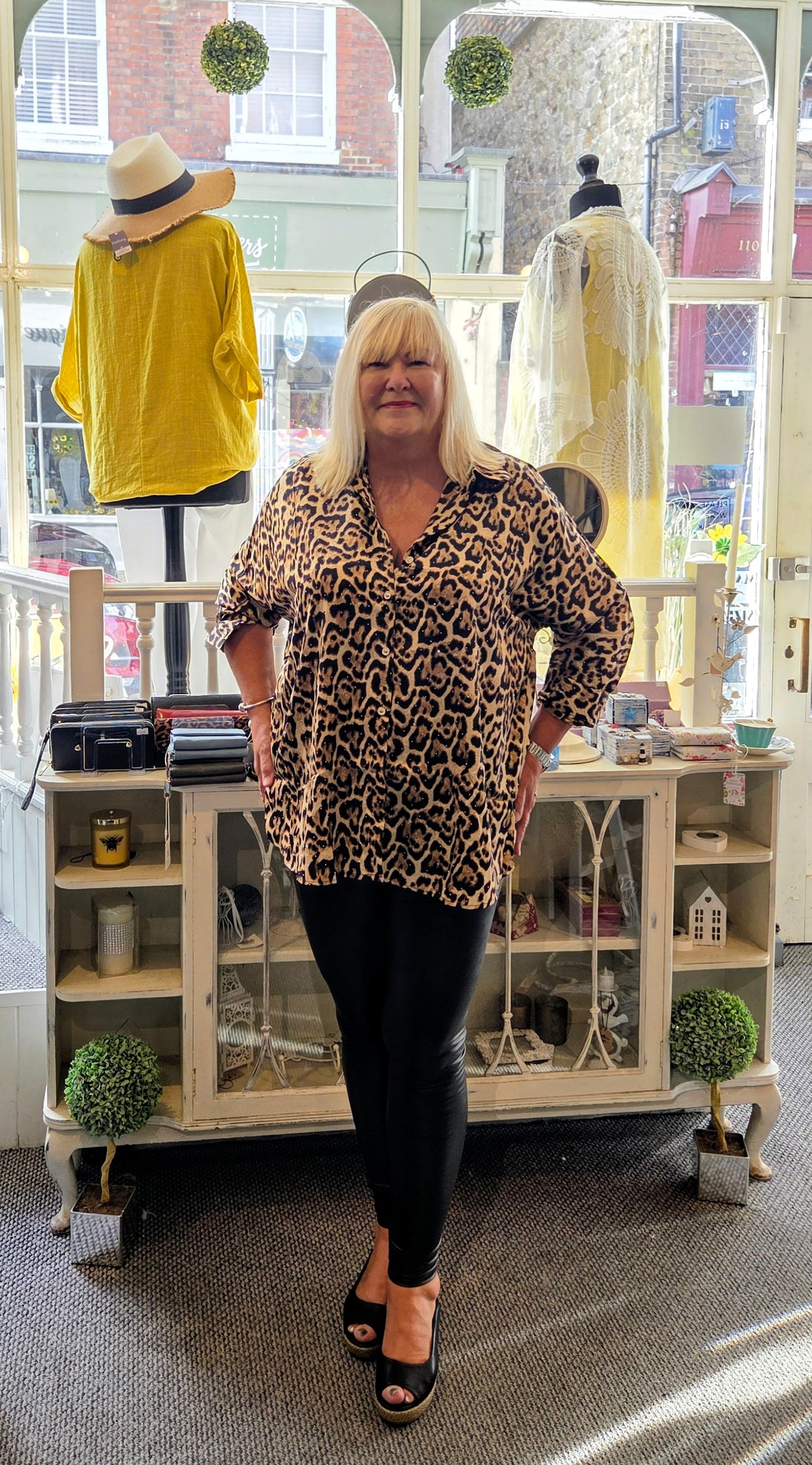 Animal Print Sparkle Shirt