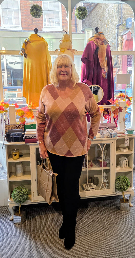 Argyle Lightweight Jumper