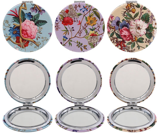 Floral Compact Mirror