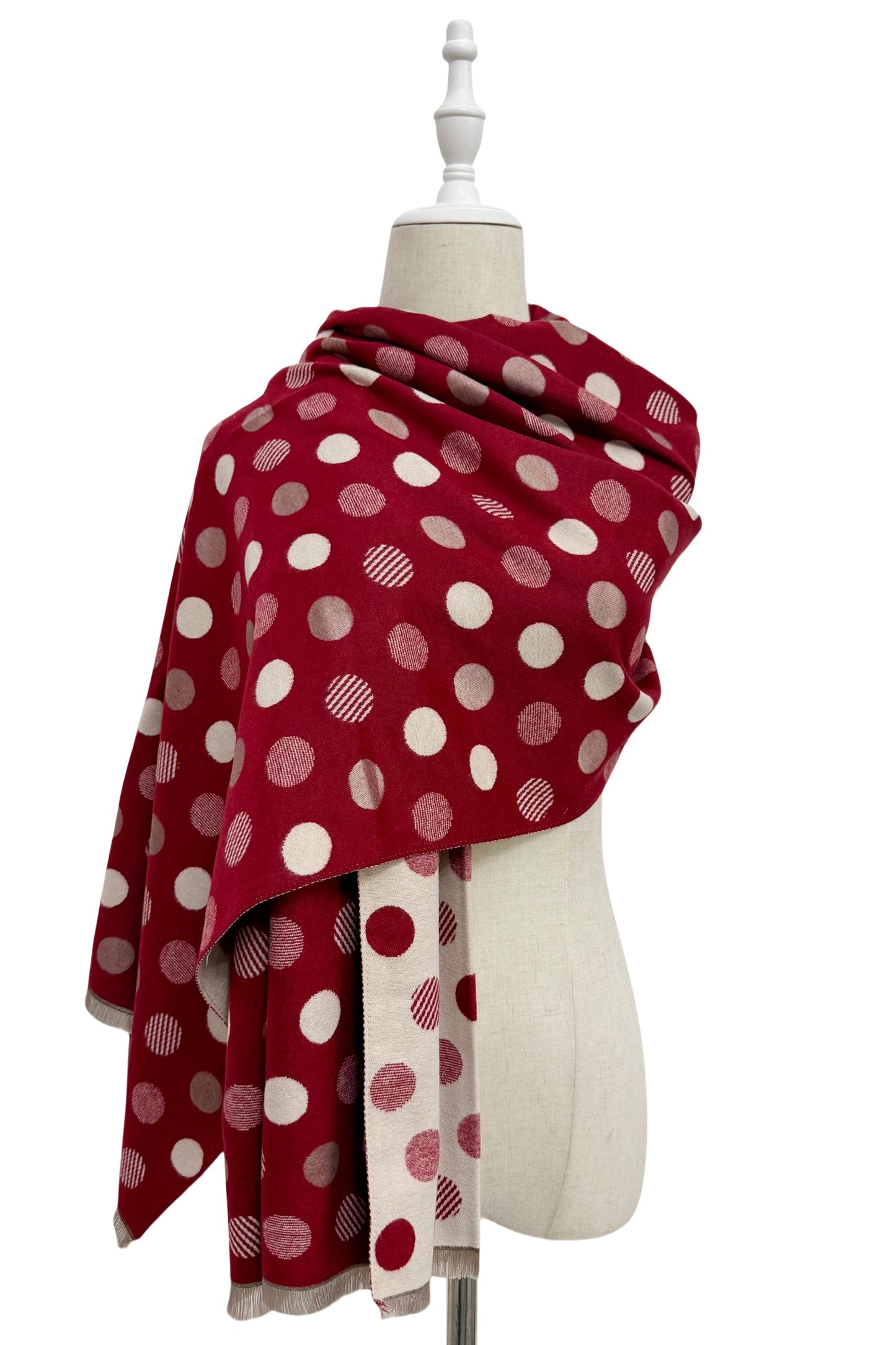 Spot Print Pashmina Scarf