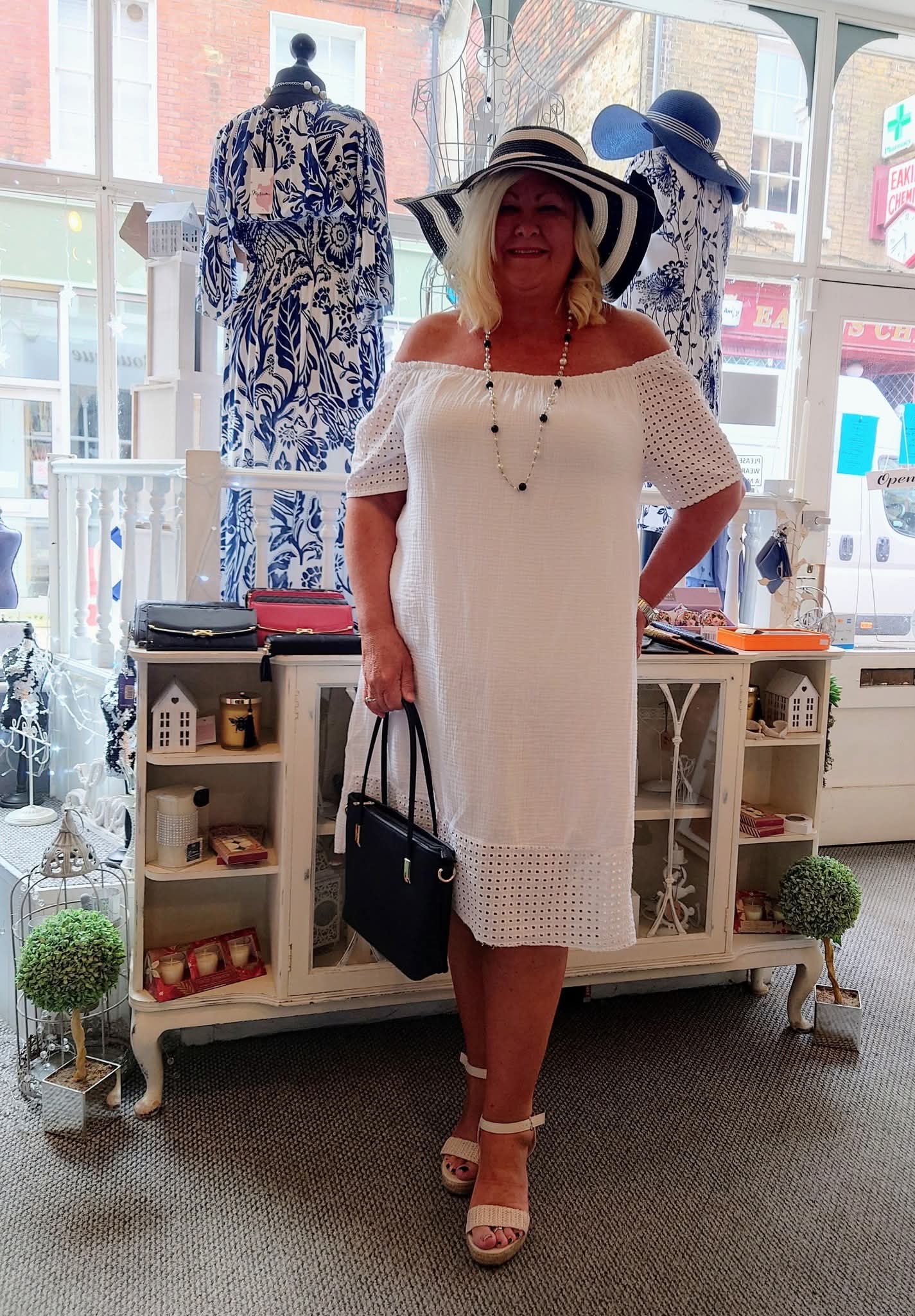 SALE - Cotton Bardot Dress