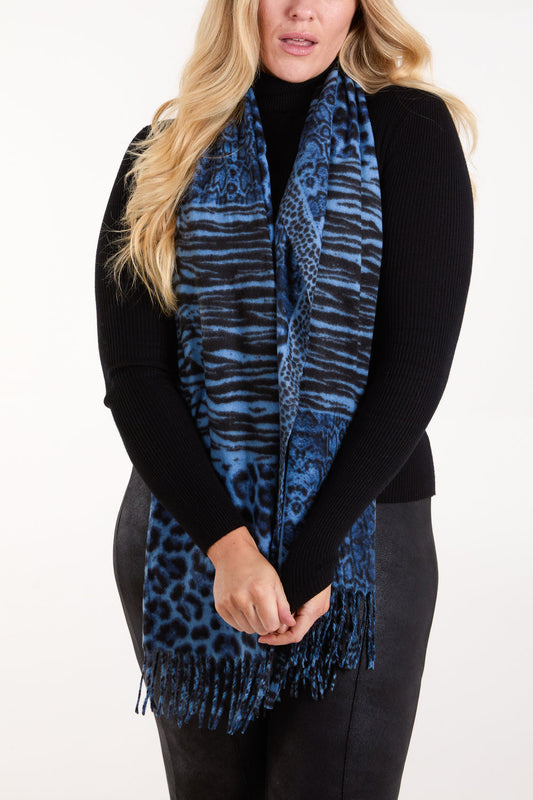 Animal Print Pashmina Scarf