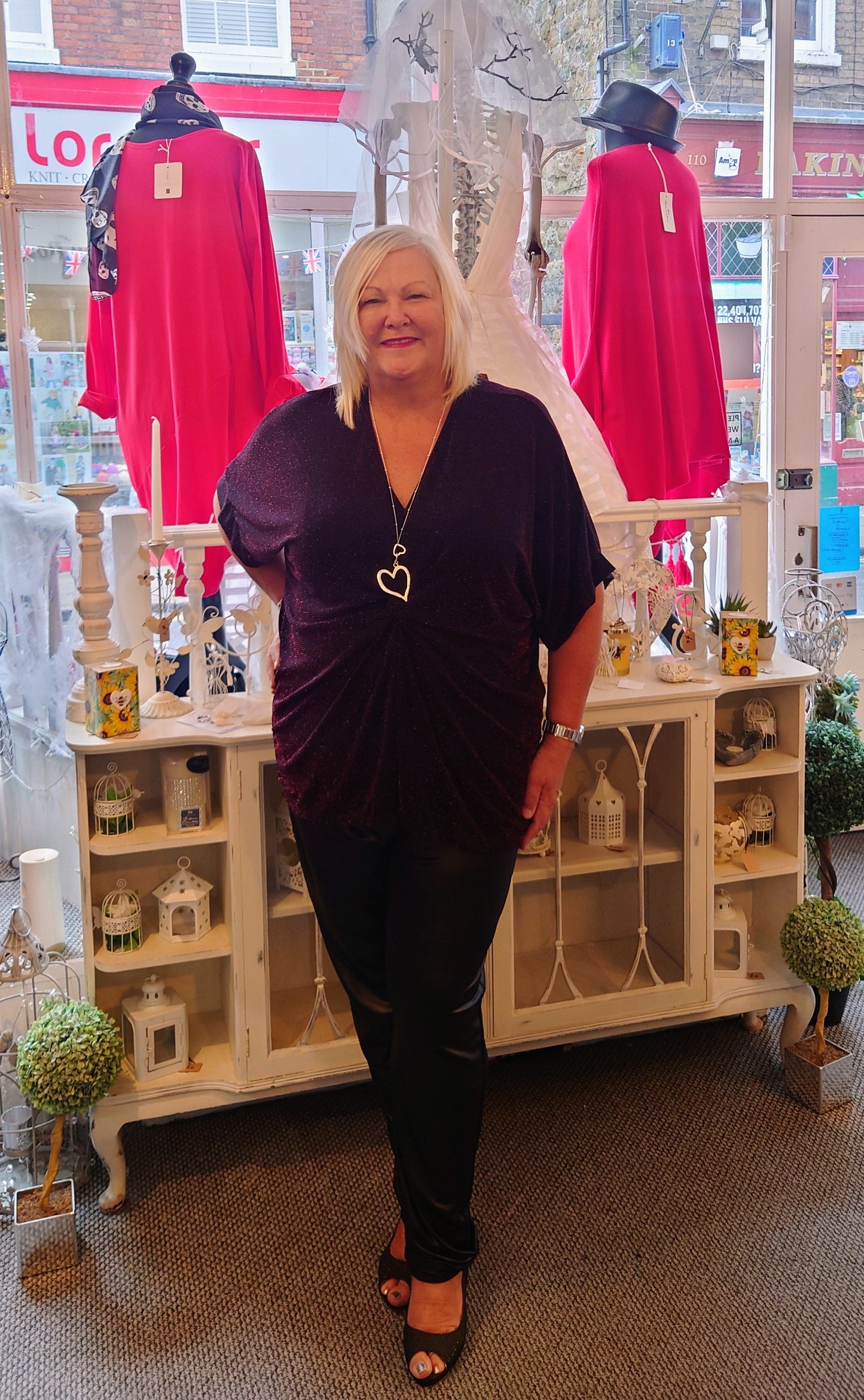 Sparkle Party Tunic - Wine or Black