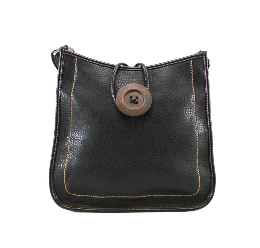 Button Detail Cross Body Bag