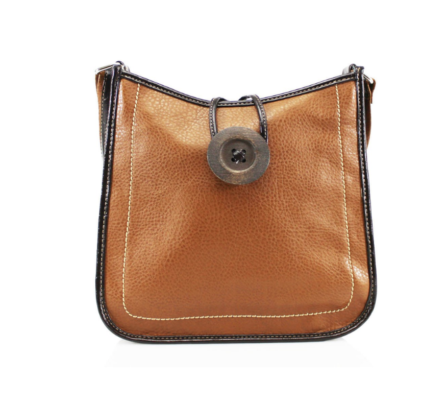 Button Detail Cross Body Bag