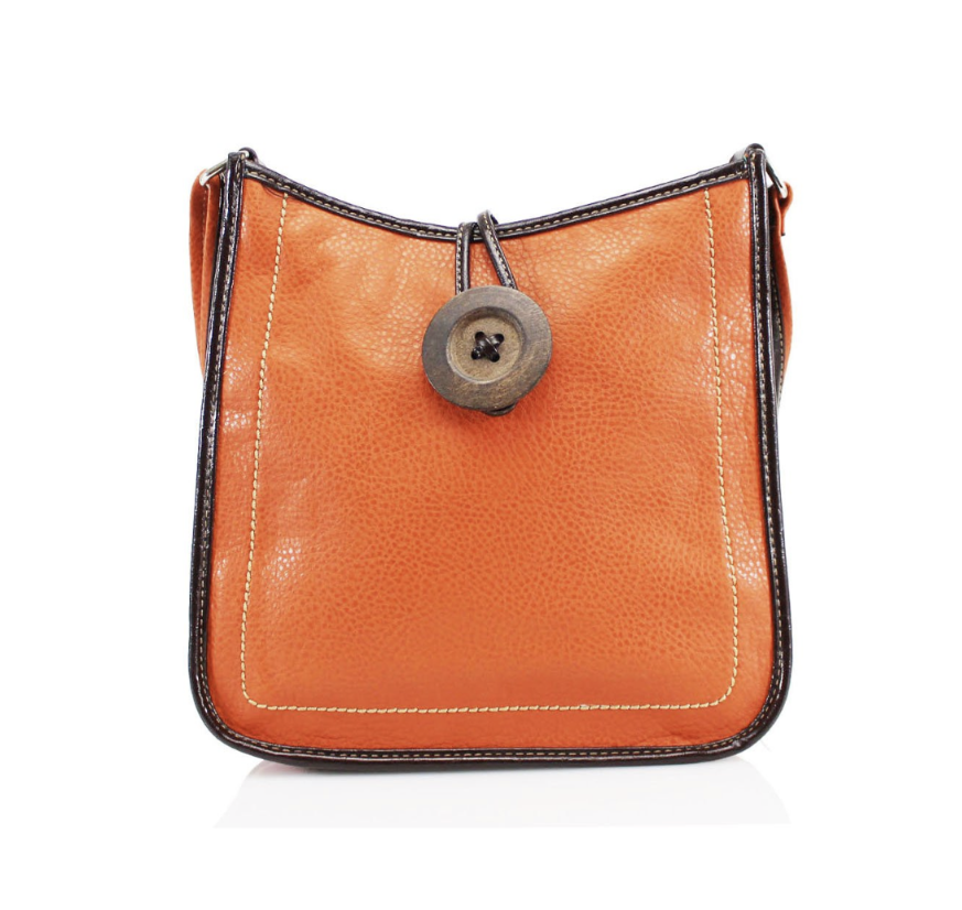 Button Detail Cross Body Bag