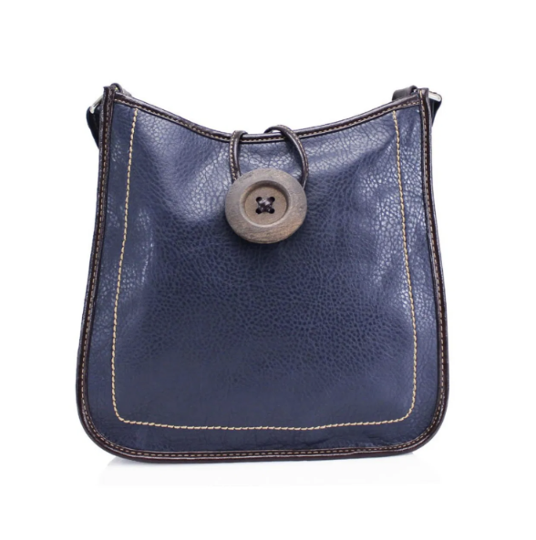 Button Detail Cross Body Bag