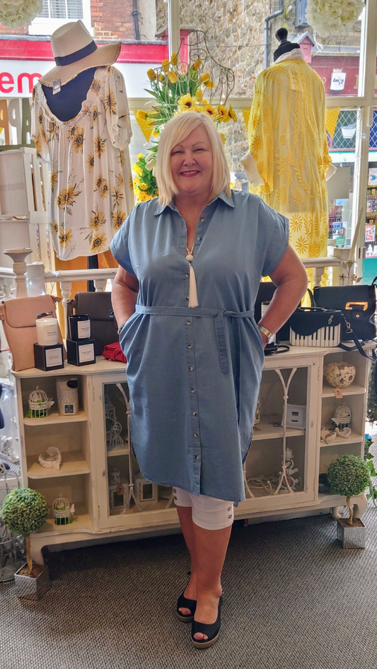 SALE - Denim Tunic-Dress