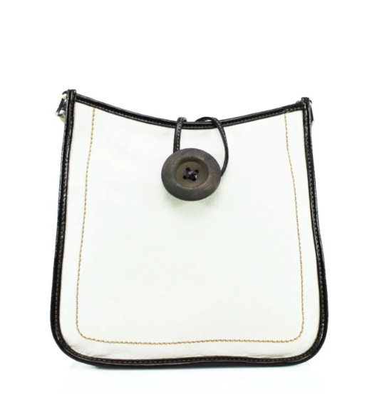 Button Detail Cross Body Bag