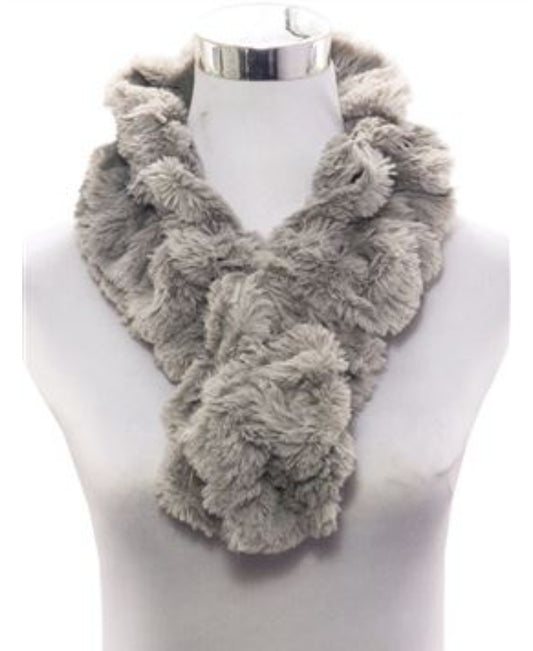 Faux Fur Ruffle Scarf