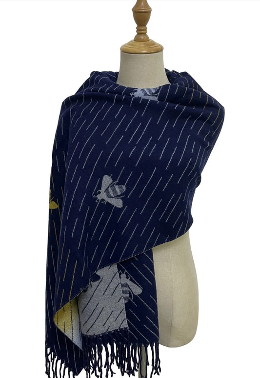 Bee Ombre Pashmina Scarf
