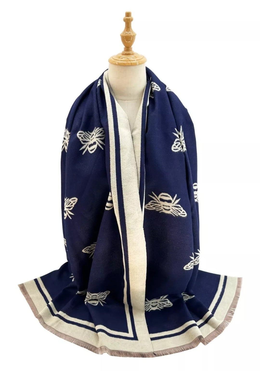Bee Reversible Pashmina Scarf