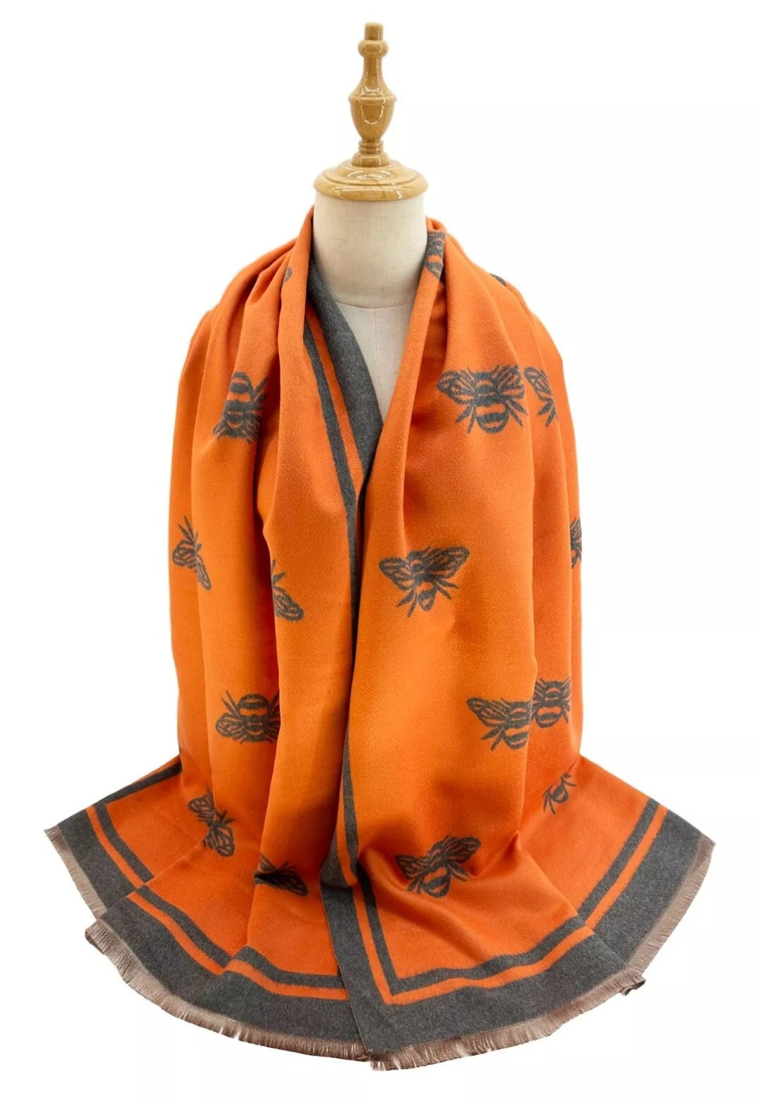 Bee Reversible Pashmina Scarf