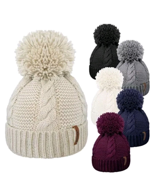 Fleece Lined Bobble Hat