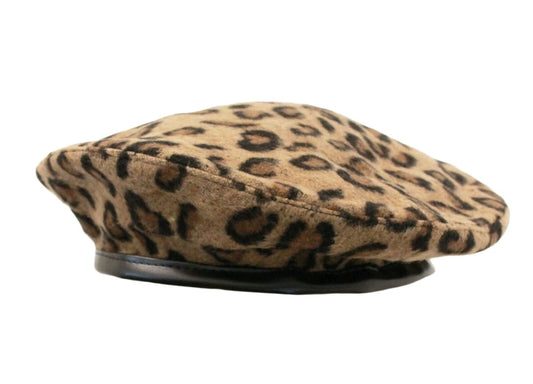 Leopard Print Beret