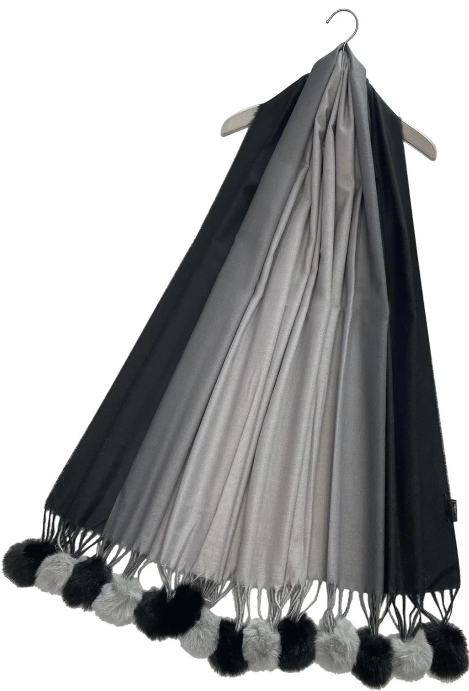 Ombre Pom Pom Pashmina