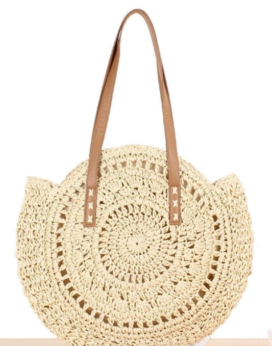 Round Rattan Bag