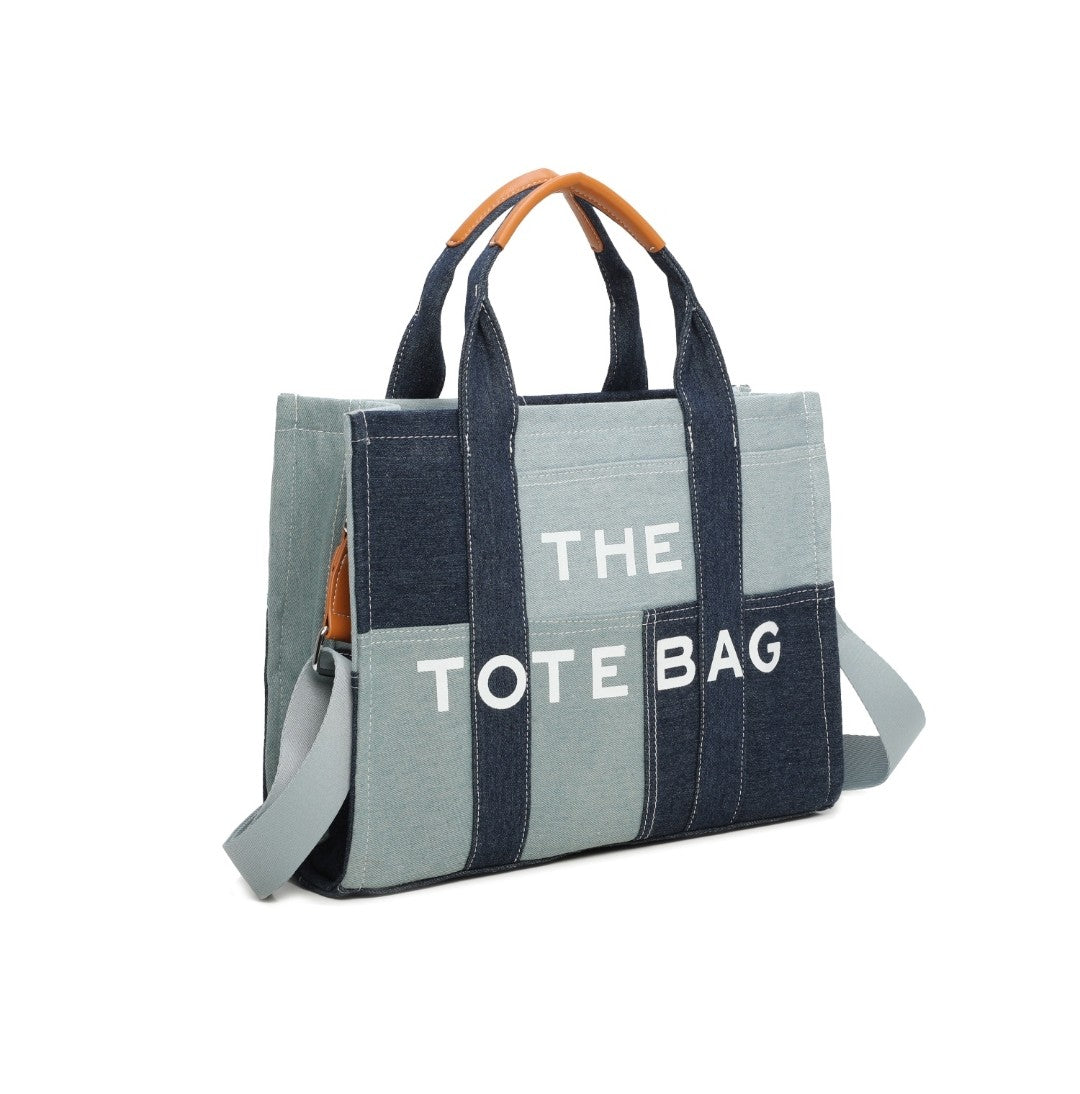 Denim Patch Tote Grab Bag