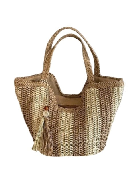 Rattan Tassel Bag