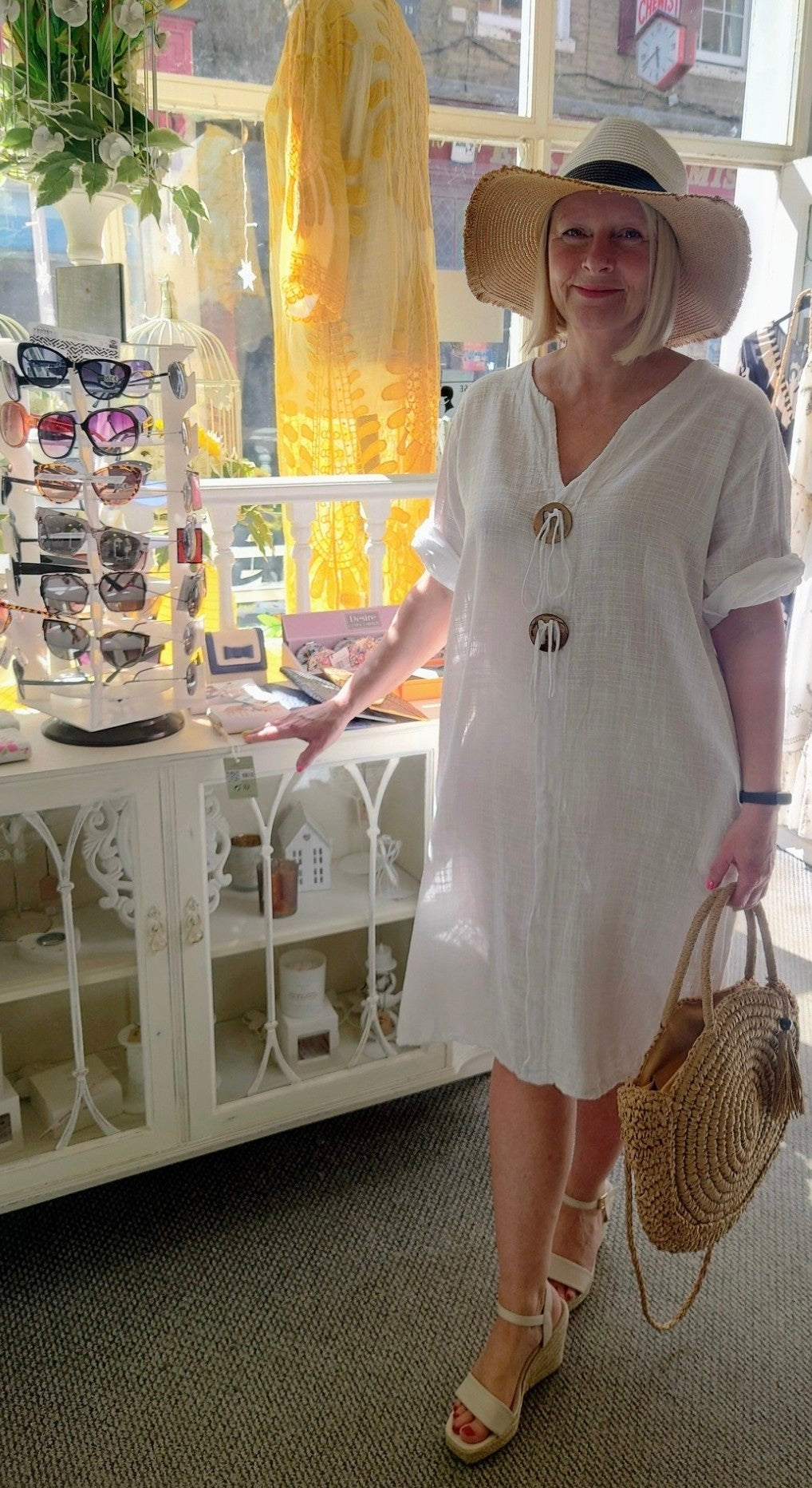 Cotton Midi Dress