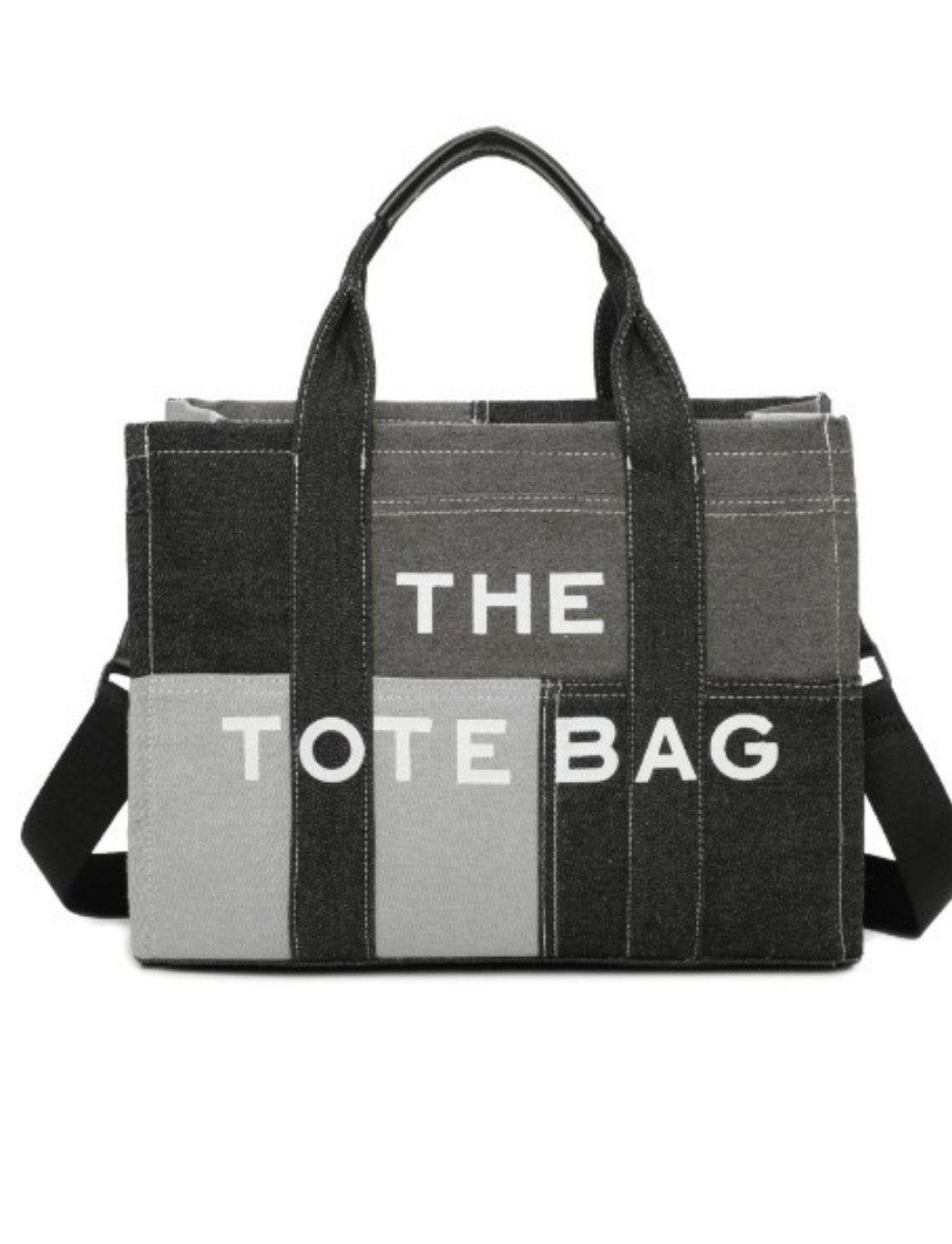 Denim Patch Tote Grab Bag