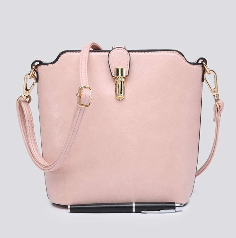 Cross Body Bucket Handbag - Various Colours