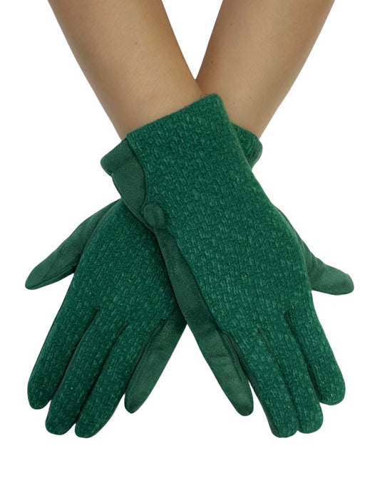 Button Detail Gloves