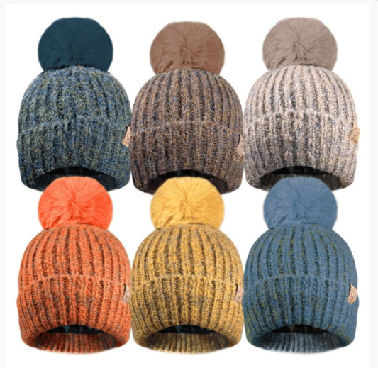 Detachable Pom Pom Hat