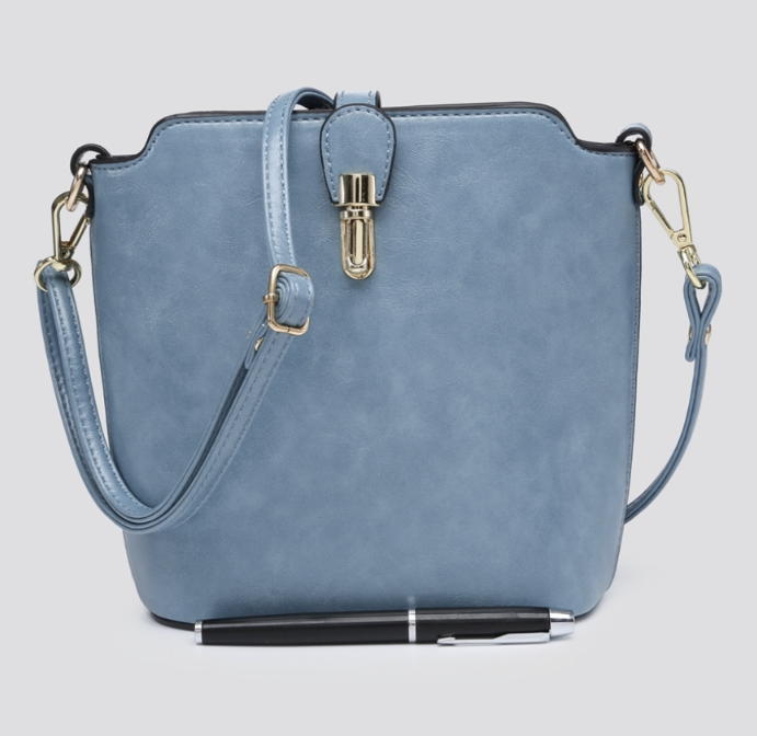 Cross Body Bucket Handbag - Various Colours